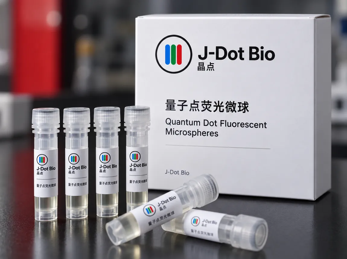 晶点量子点荧光微球产品与配套试剂瓶